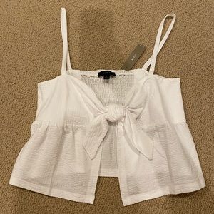 NWT J. Crew tie front top